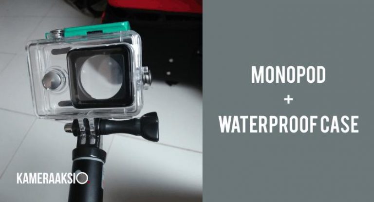 Cara Pasang Wateproof Case ke Monopod Cara Pasang Wateproof Case ke Monopod