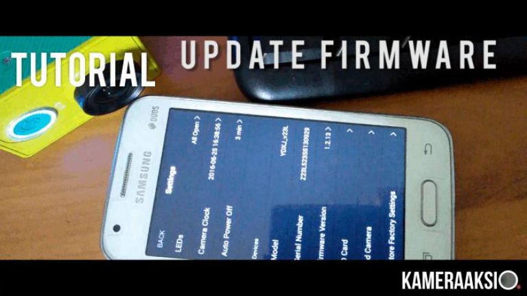 Cara Update Firmware Yi Action Camera