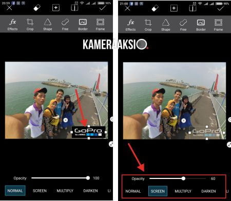 Cara Menambahkan Watermark Foto Kamera Aksi Gopro Yi Cam