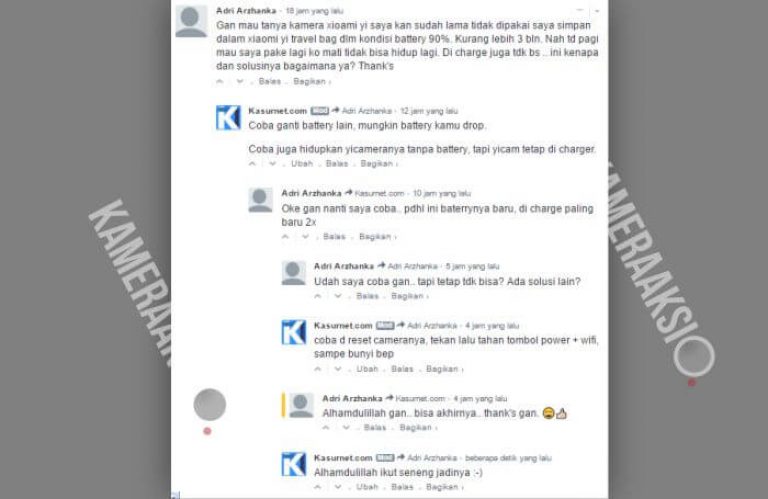 Yi Cam Lama Tidak dipakai Kemudian Tidak Hidup Lagi Yi Cam Lama Tidak dipakai Kemudian Tidak Hidup Lagi