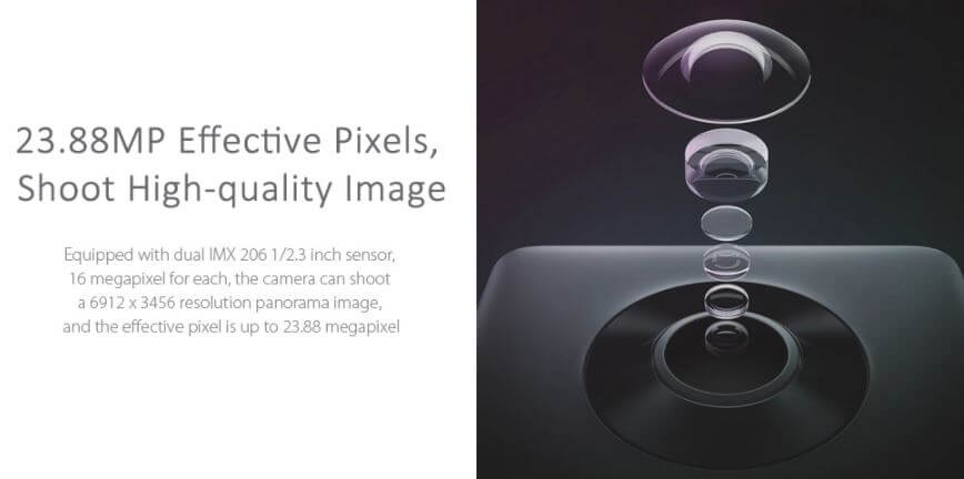 Spesifikasi Xiaomi mijia 3.5K Panorama Action Camera