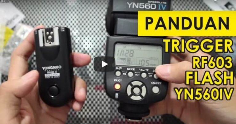 Cara Menyambungkan Trigger RF603 ke Flash YN560IV Cara Menyambungkan Trigger RF603 ke Flash YN560IV