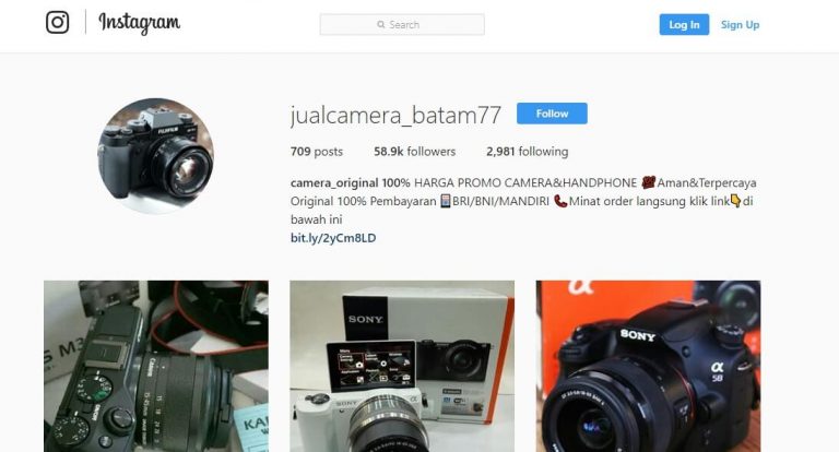 Penipuan Instagram jualcamera_batam77 Penipuan Instagram jualcamera_batam77