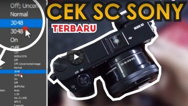 Cara Cek Shutter Count Sony Mirrorless