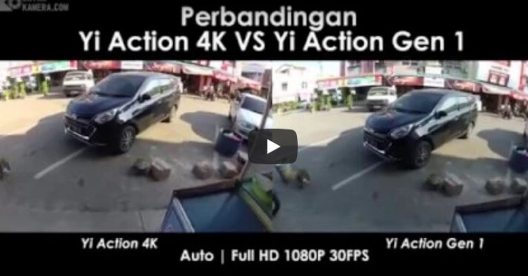 Perbandingan hasil yi action dengan yi 4k