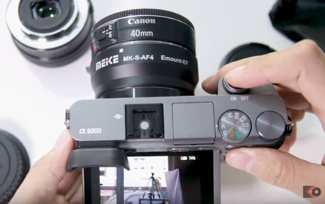 Adapter Lensa Canon ke Body Sony
