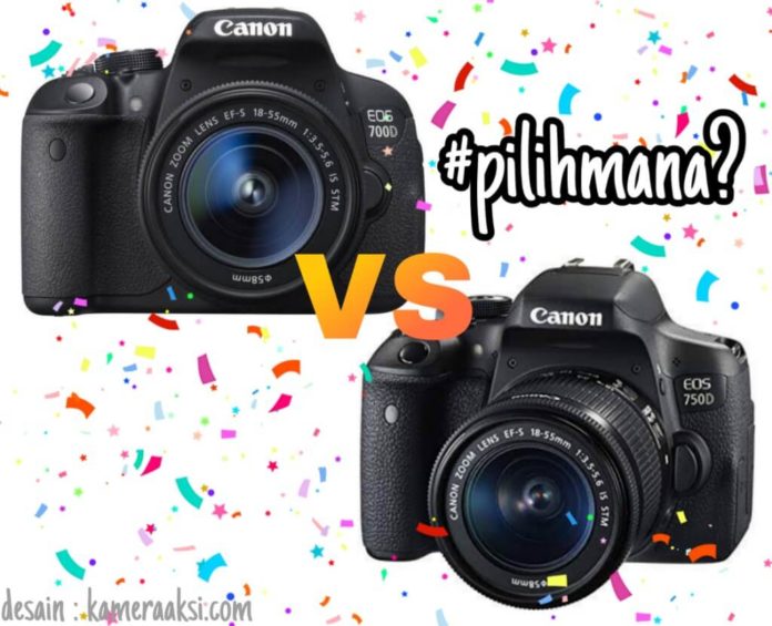 Perbedaan Spesifikasi Kamera Canon 700d dan 750d