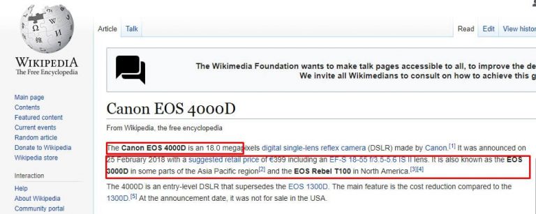 Perbedaan Canon 3000d 4000d