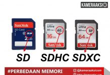 Perbedaan Memori SDHC SD SDXC