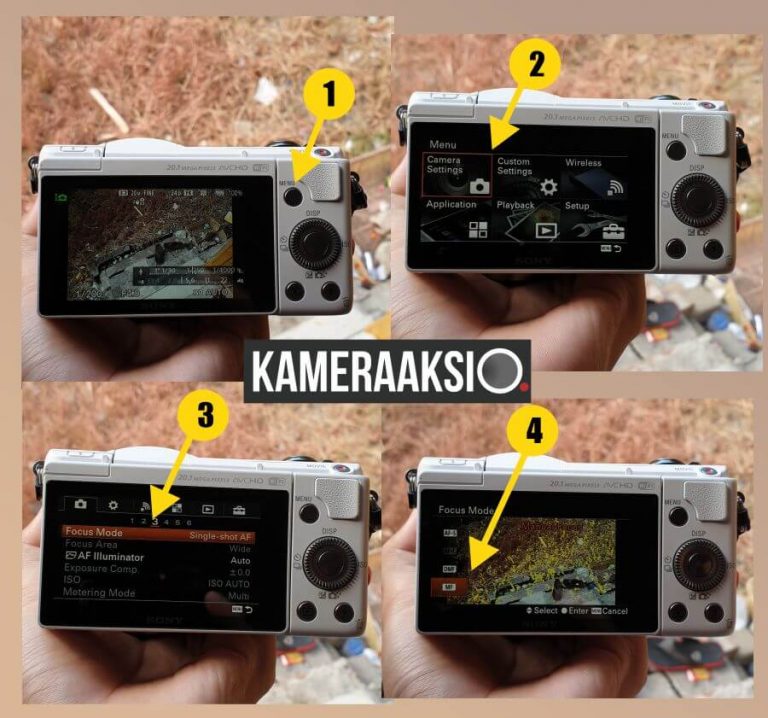 Cara Mengaktifkan Mode Manual Fokus di Sony A5000 Mirrorless Kamera Cara Mengaktifkan Mode Manual Fokus di Sony A5000 Mirrorless Kamera