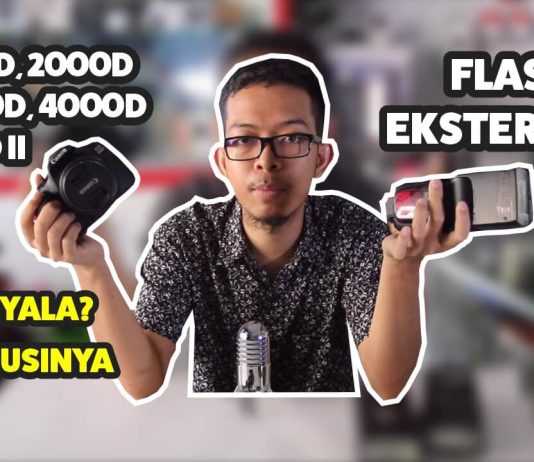 Flash Eksternal Support Canon 4000D 3000D 2000D 1500D