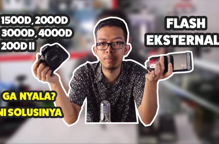 Flash Eksternal Support Canon 4000D 3000D 2000D 1500D