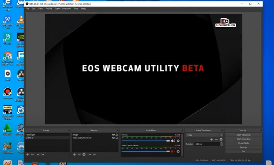 EOS Webcam Utility Stuck Solution