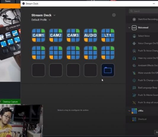 Elgato Stream Deck to VMIX