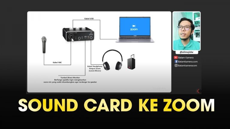 Cara Menyambungkan Sound Card Audio Interface Ke Laptop Zoom Meeting