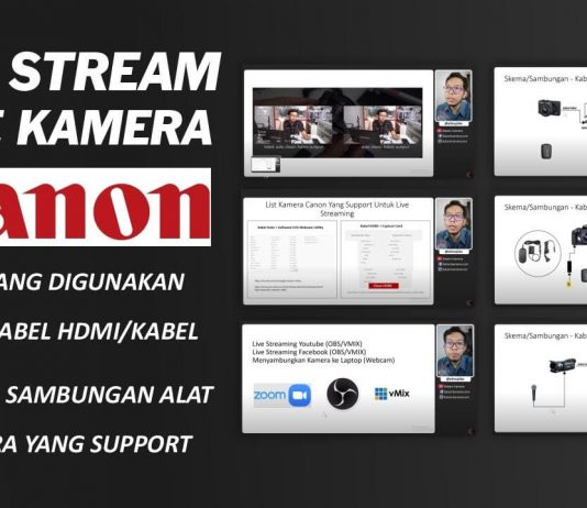 Apakah kamera canon dslr mirrorless bisa untuk live streaming?